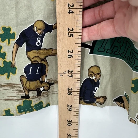 Reyn Spooner Notre Dame Football Fighting Irish Hawaiian Shirt Men'sM New Tags